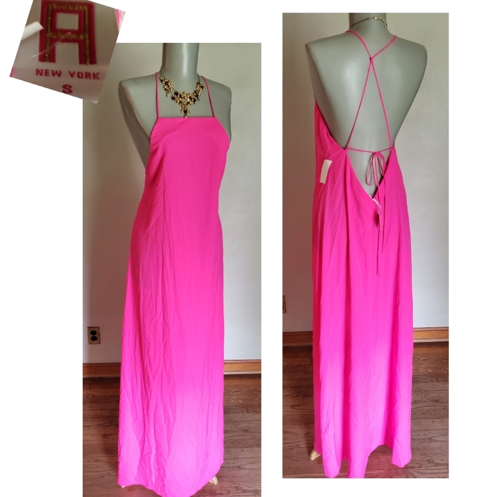 LF "A" New York backless maxi dress. Sz Sm